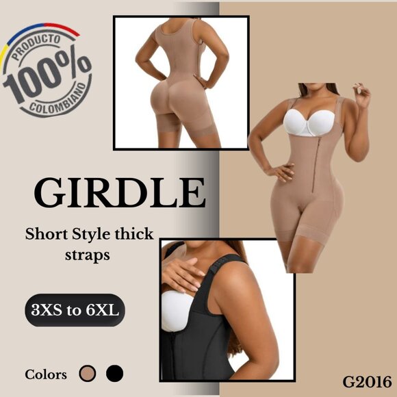 Colombian Girdles Short Style thick straps